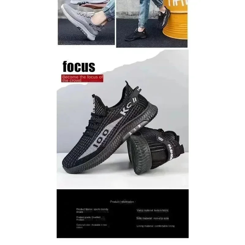 Men's casual shoes, fashionable and versatile sports shoes,