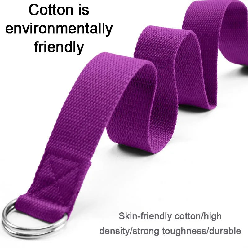 Yoga Mat Strap Elastic Bands Ballet Strap for Yoga Equipment Pilates Elastic Stretching Band Yoga Strap Cotton YJS05
