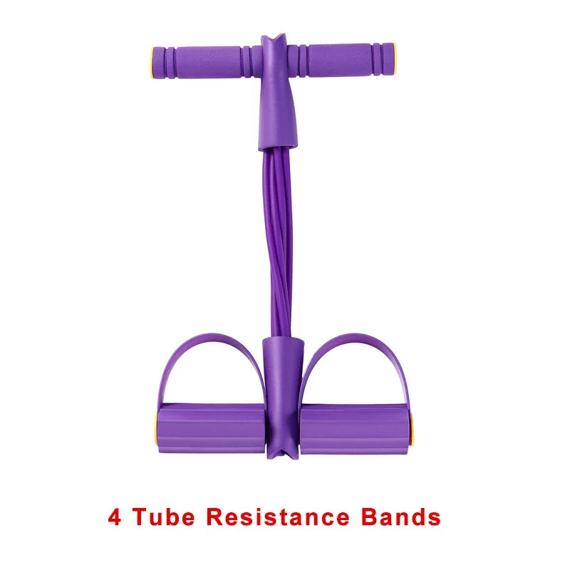 4-Level Resistance Band Tensioner with Non-Slip Handles - Home Fitness