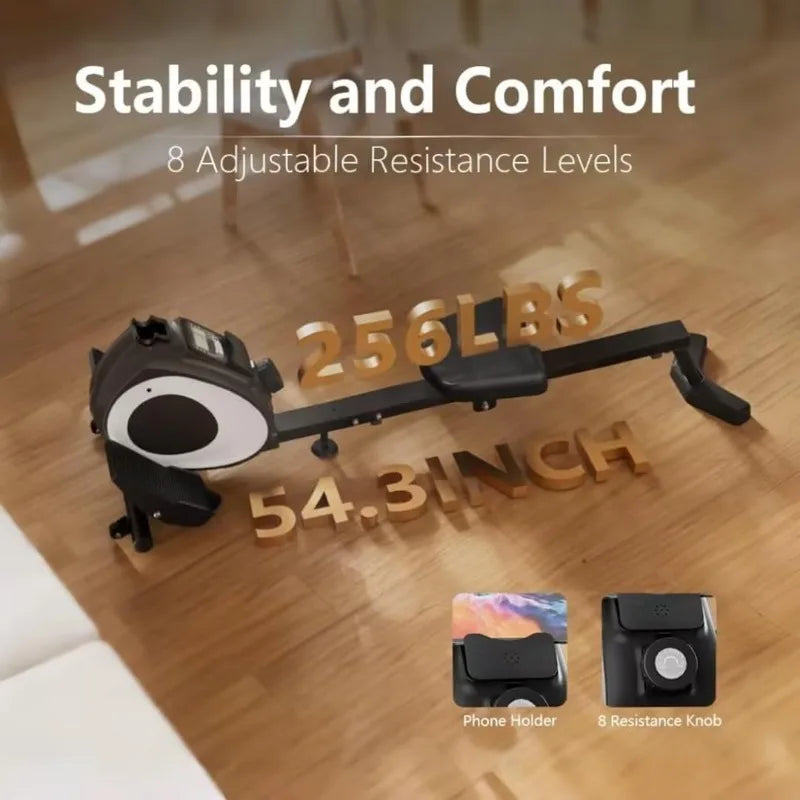 Rowing Machine for Home, Magnetic Rower Machine with