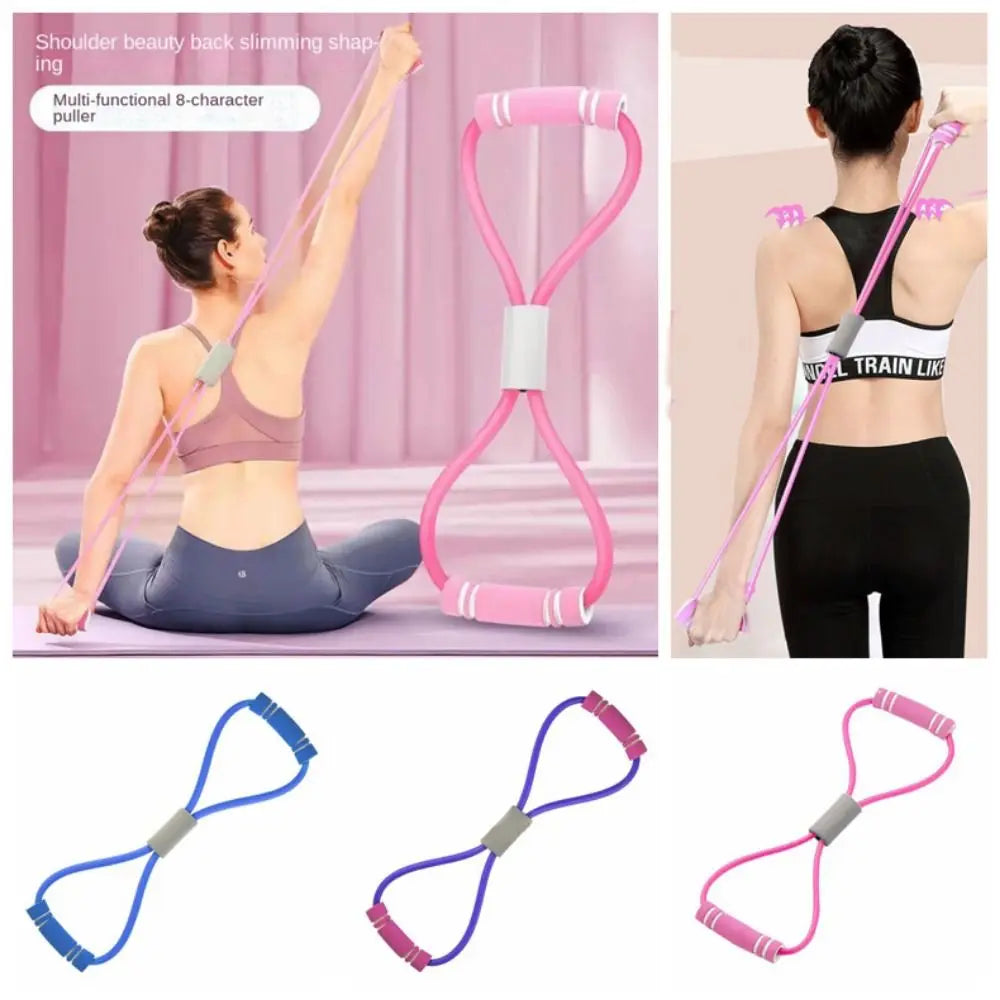 Tensile Tape Yoga Resistance Band 8 Shape Muscle Stretching Yoga