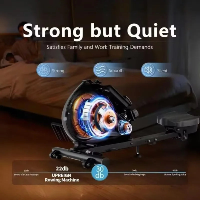 Rowing Machine for Home, Magnetic Rower Machine with