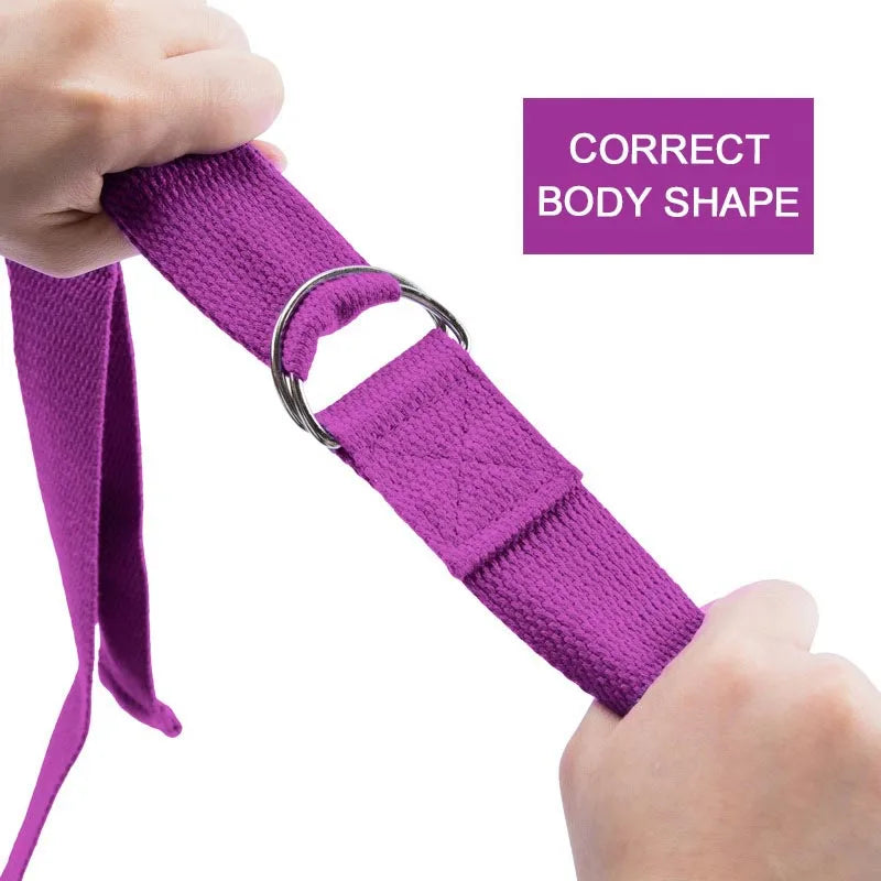 Yoga Mat Strap Elastic Bands Ballet Strap for Yoga Equipment Pilates Elastic Stretching Band Yoga Strap Cotton YJS05