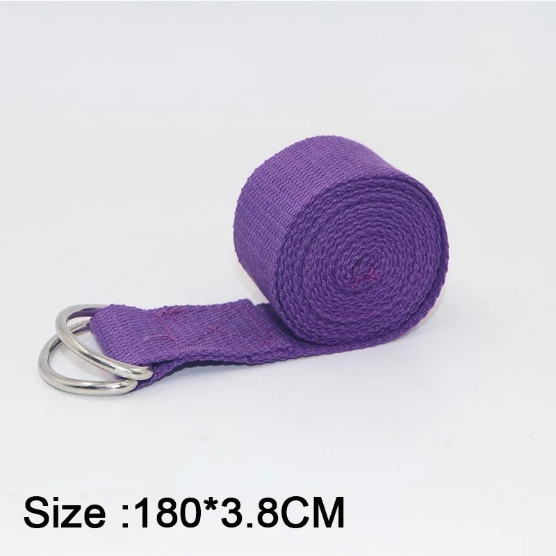 Yoga Mat Strap Elastic Bands Ballet Strap for Yoga Equipment Pilates Elastic Stretching Band Yoga Strap Cotton YJS05