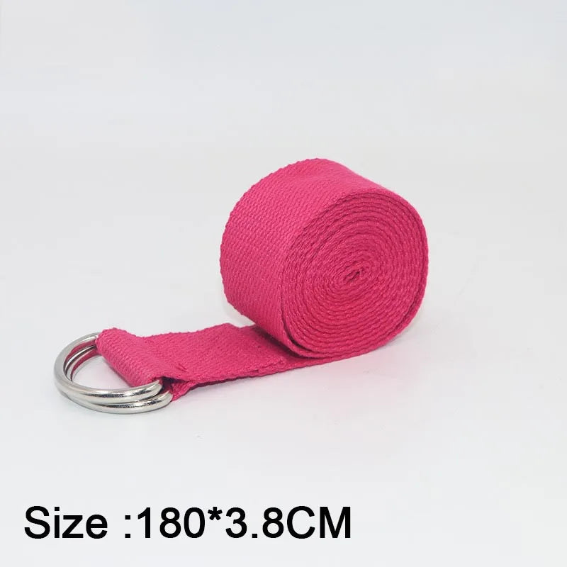Yoga Mat Strap Elastic Bands Ballet Strap for Yoga Equipment Pilates Elastic Stretching Band Yoga Strap Cotton YJS05