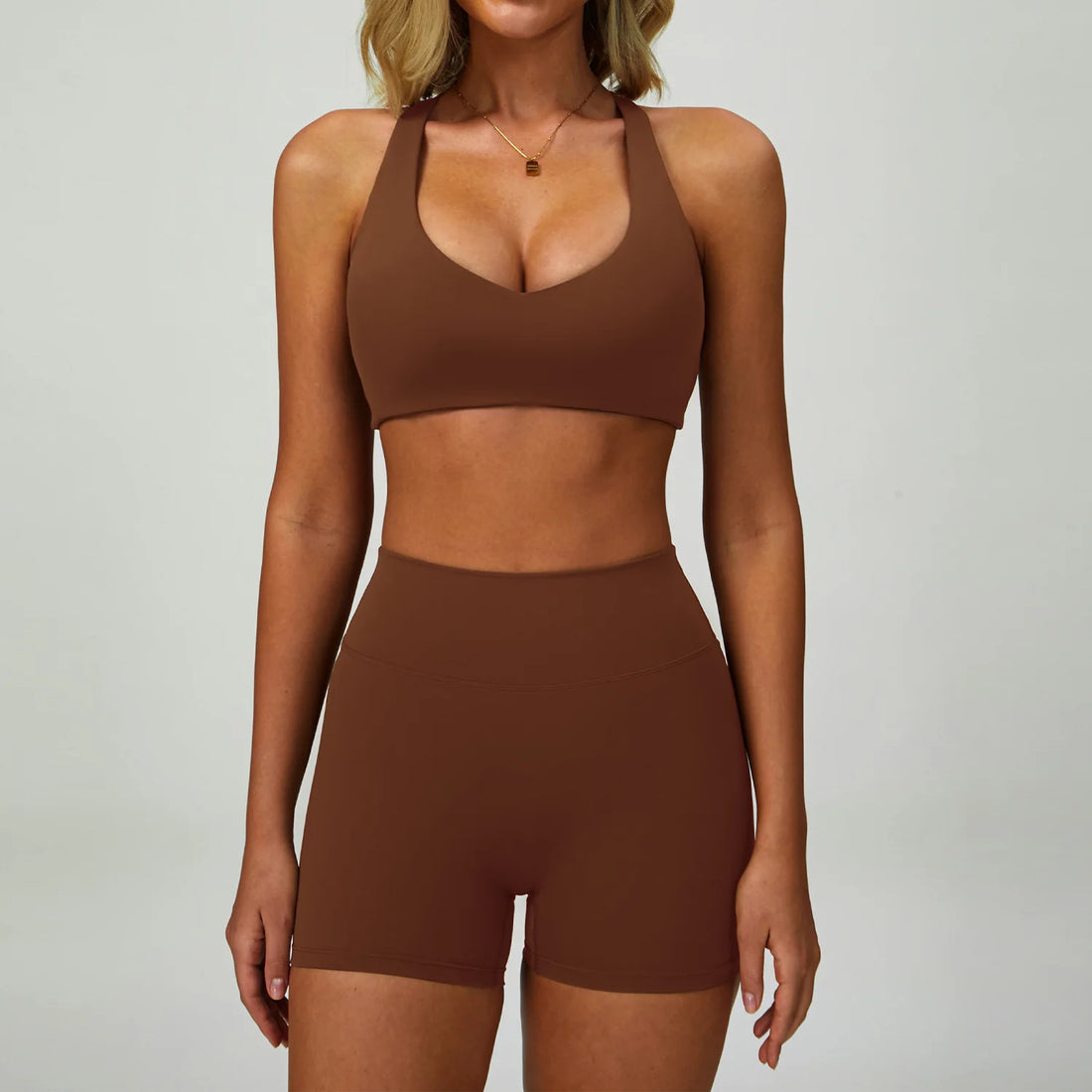 2PCS Yoga Clothing Set Women's High Waisted Leggings