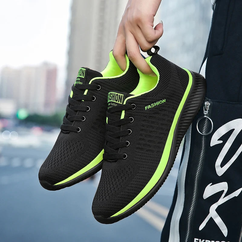 Sneakers Men Running Walking Knit Shoes Fashion Casual