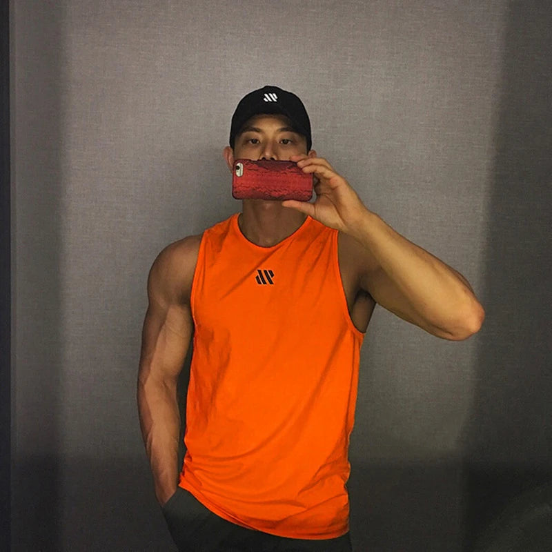 ADED Summer new Gym Vest Men Bodybuilding Sleeveless