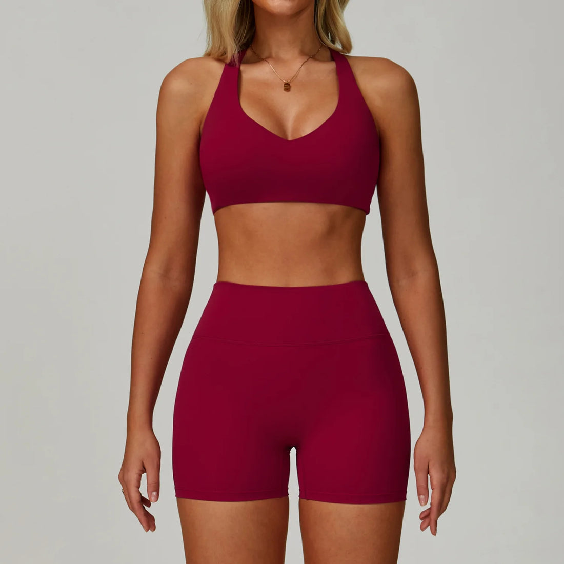 2PCS Yoga Clothing Set Women's High Waisted Leggings