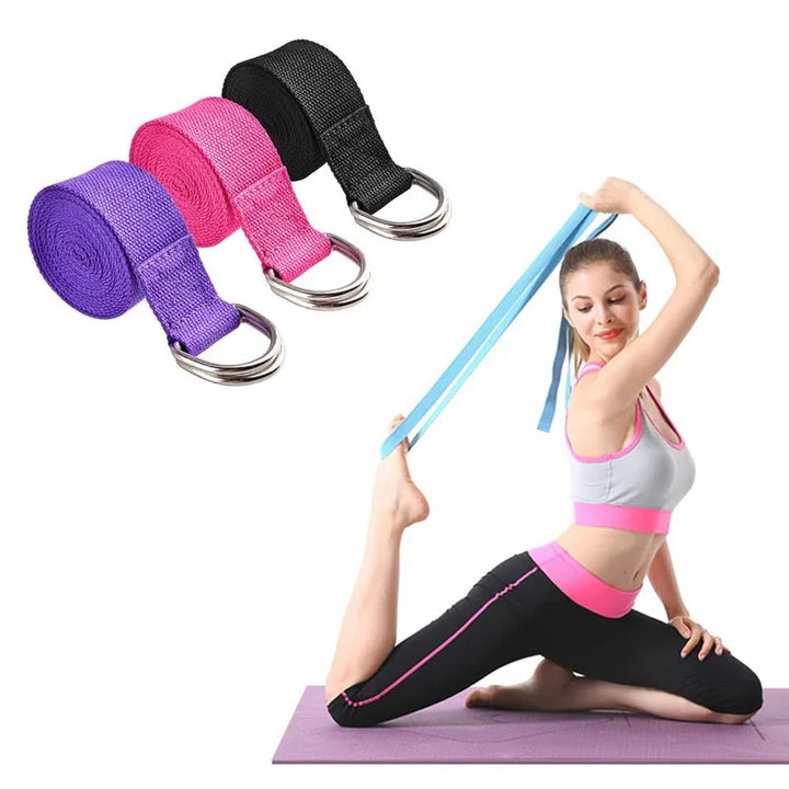 Yoga Mat Strap Elastic Bands Ballet Strap for Yoga Equipment Pilates Elastic Stretching Band Yoga Strap Cotton YJS05