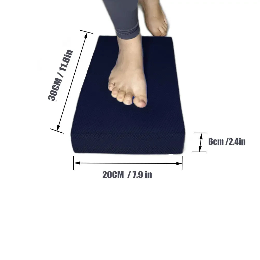 TPE Yoga Balance Pad, Thick Foam Exercise Mat, Pilates Cushion,