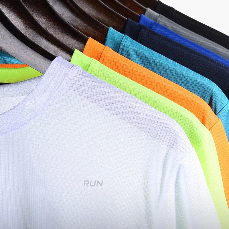 Summer Sport Gym t Shirt Men Quick Dry Running Bodybuilding