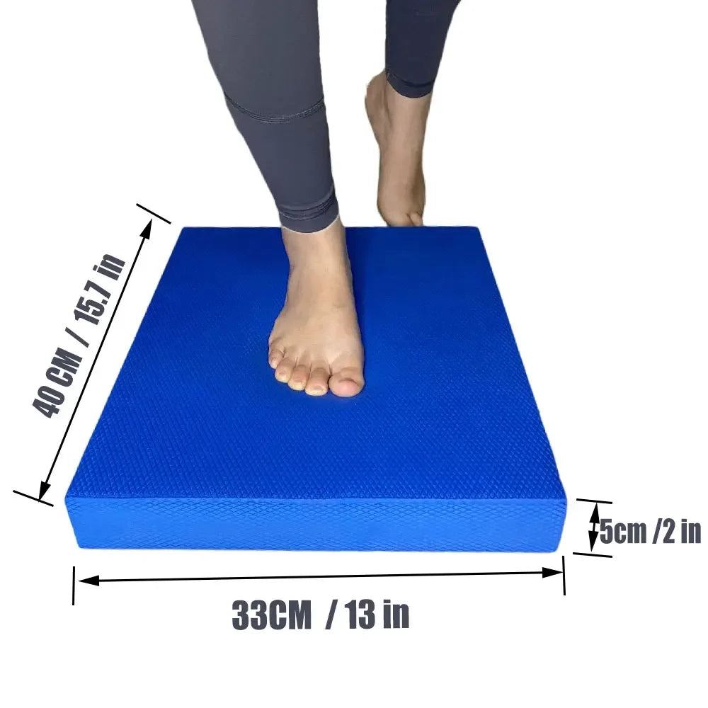 TPE Yoga Balance Pad, Thick Foam Exercise Mat, Pilates Cushion,