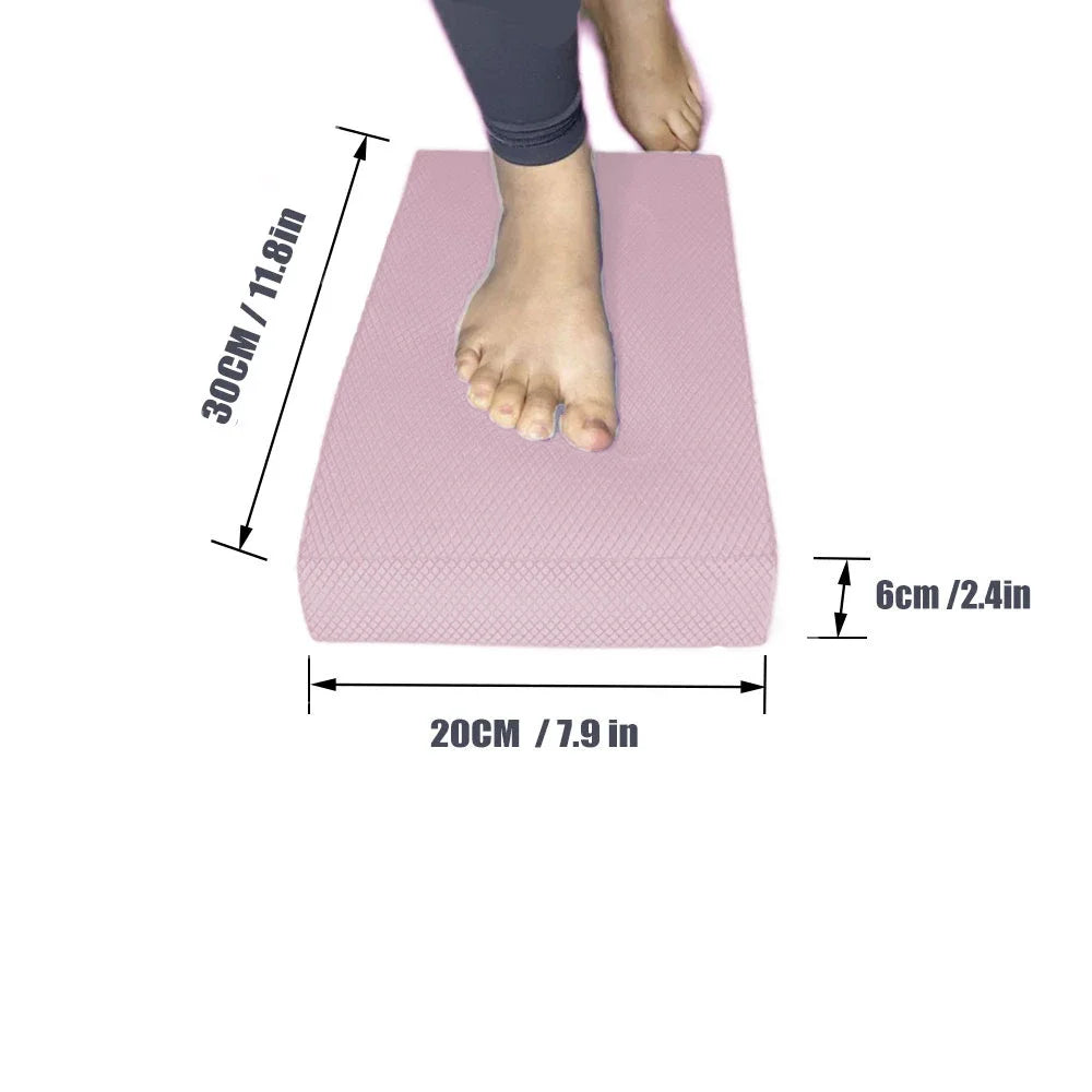 TPE Yoga Balance Pad, Thick Foam Exercise Mat, Pilates Cushion,