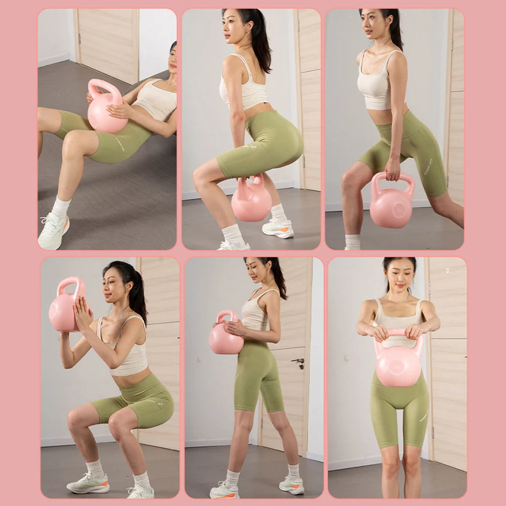 Water-filled Kettlebell Soft Kettlebell Shock-Proof Kettlebell Weights Anti Slip Grip Hand Weights for Home Workouts