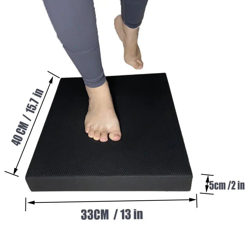TPE Yoga Balance Pad, Thick Foam Exercise Mat, Pilates Cushion,