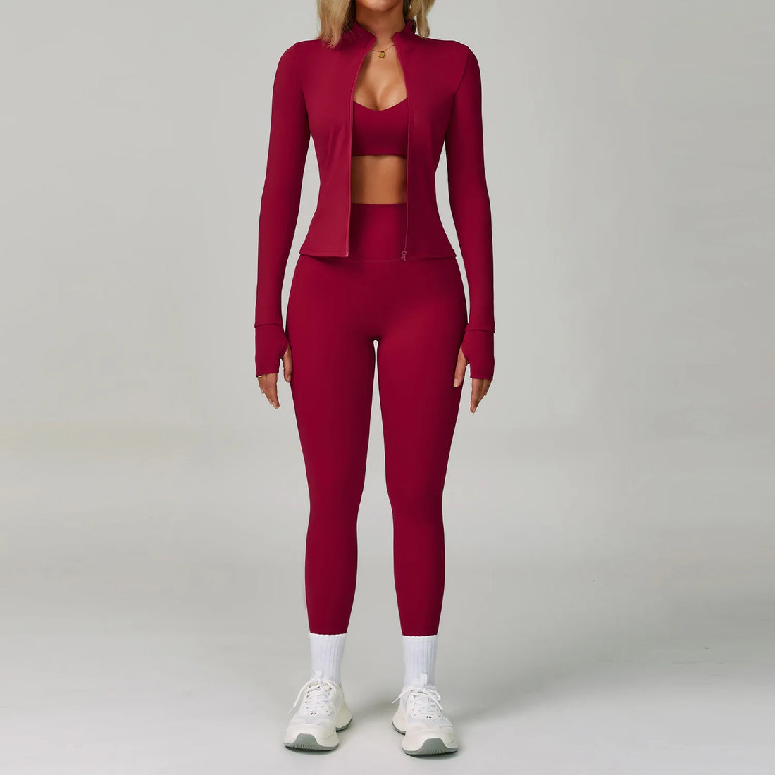 2PCS Yoga Clothing Set Women's High Waisted Leggings