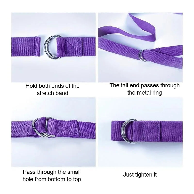 Yoga Mat Strap Elastic Bands Ballet Strap for Yoga Equipment Pilates Elastic Stretching Band Yoga Strap Cotton YJS05