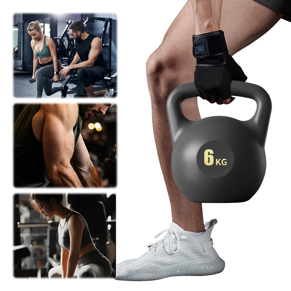 Water-filled Kettlebell Soft Kettlebell Shock-Proof Kettlebell Weights Anti Slip Grip Hand Weights for Home Workouts