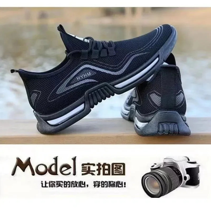 Men's shoes, new summer breathable mesh casual shoes, odor
